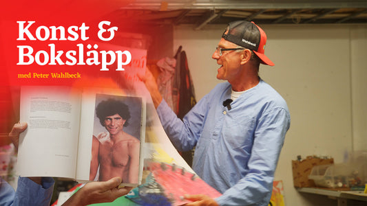 Artist Peter Wahlbeck in his studio