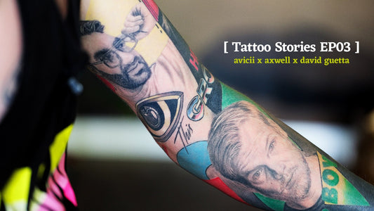 Tattoo Sleeves with Beer and EDM music